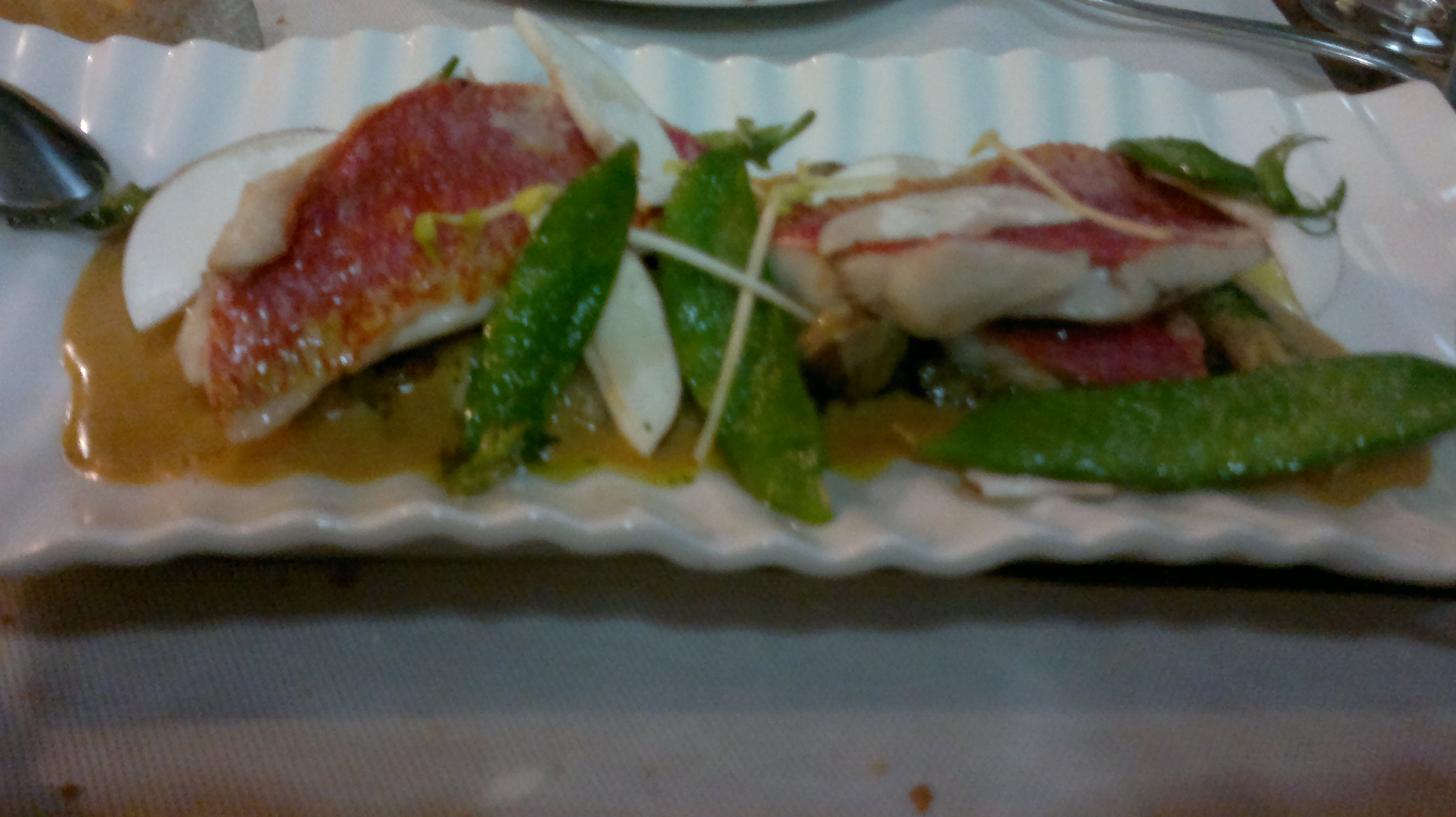 Restaurante El baret de Miquel Ruiz-cuiners Mollets amb bolets (Salmonetes con setas)